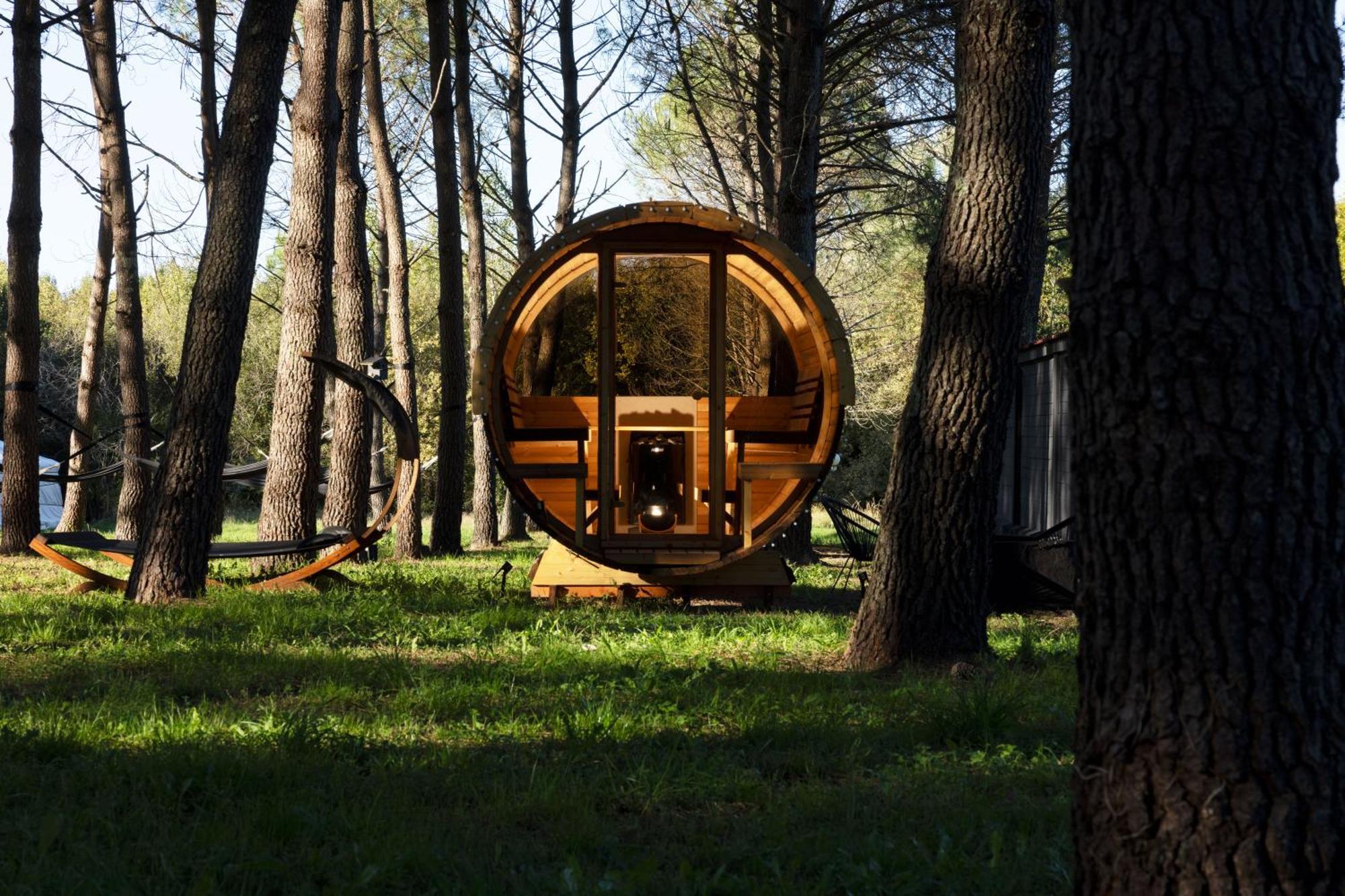 L Ost In Sensations -Hebergements Insolites Et Suites De Luxe Spa Sauna Piscine Foret Marcenais Exterior photo