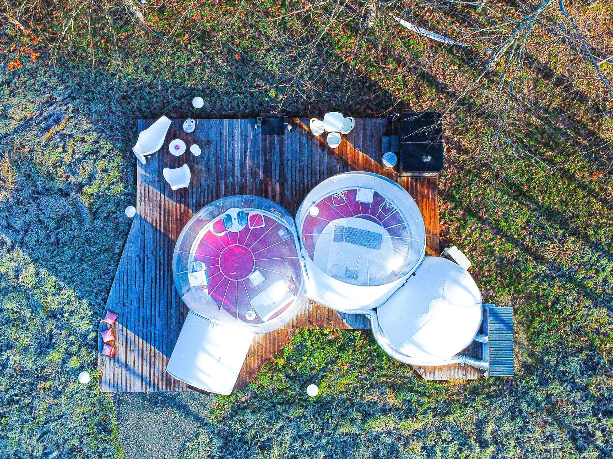 L Ost In Sensations -Hebergements Insolites Et Suites De Luxe Spa Sauna Piscine Foret Marcenais Exterior photo